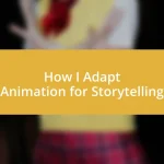 How I Adapt Animation for Storytelling